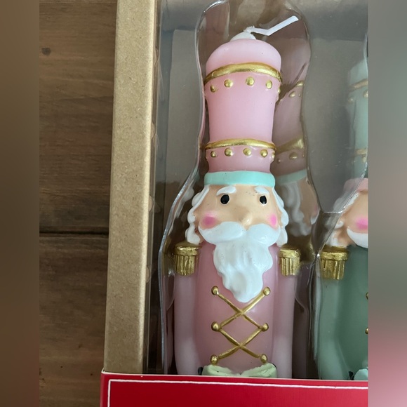 Martha Stewart Pastel Nutcracker Taper Candles New 12” Set of 2 - Picture 4 of 8